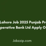 PPCBL Lahore Job 2025 Punjab Provincial Cooperative Bank Ltd Apply Online